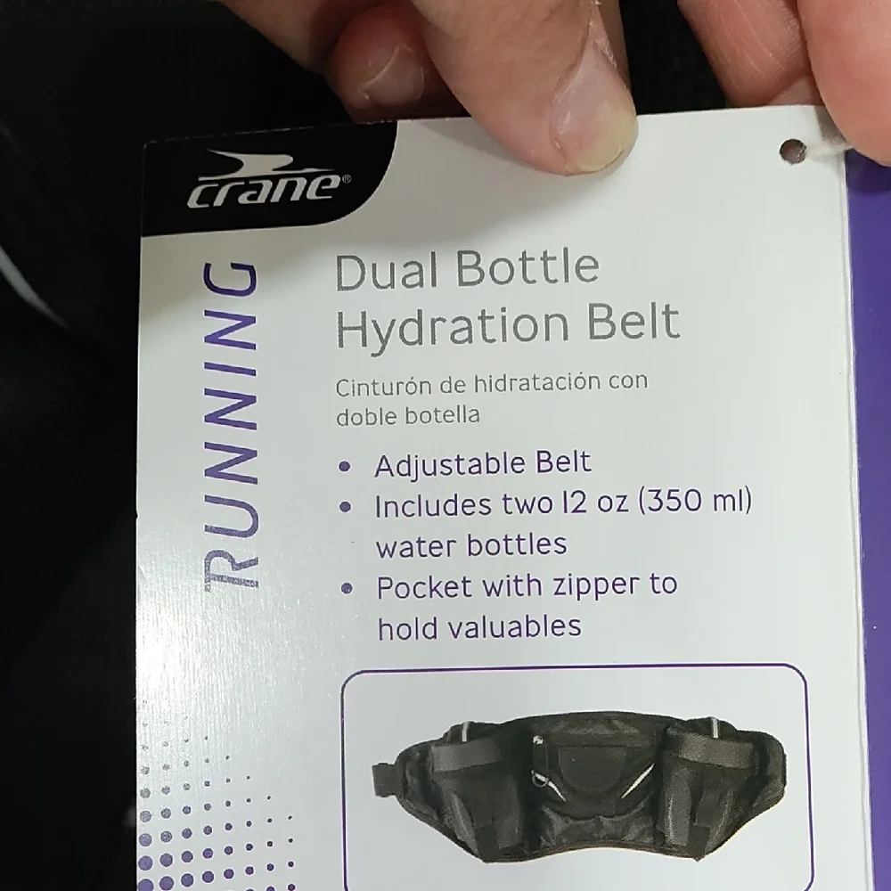 Black Dual Bottle Hydration Belt